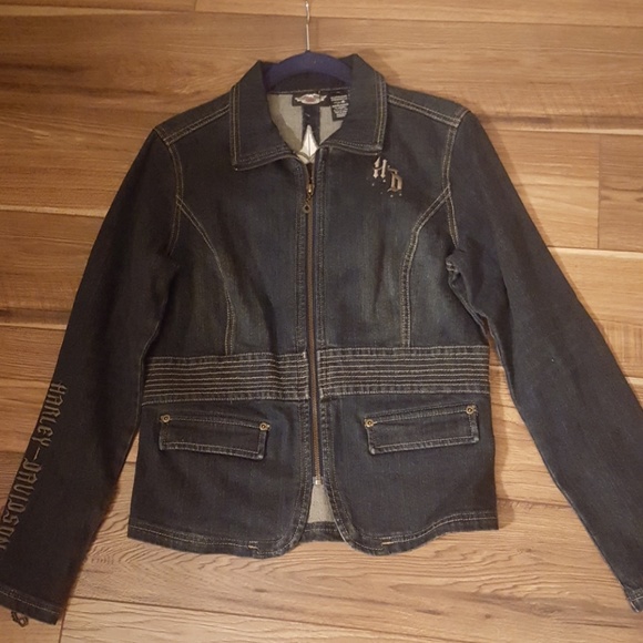 Harley Davidson jean jacket NWOT
